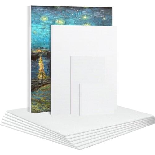 6Pcs Cotton Artist Canvas Panel Blank Canvas Boards Primed Boards Painting Art Frame For Acrylic Oil 20x25 25x25 25x30cm 10x10cm