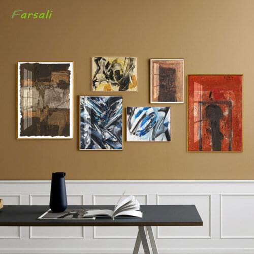 Abstract Wall Art Retro Canvas Paintings Wall Pictures Kids Room Decor Baby Decoration Room Vintage Poster Prints-02