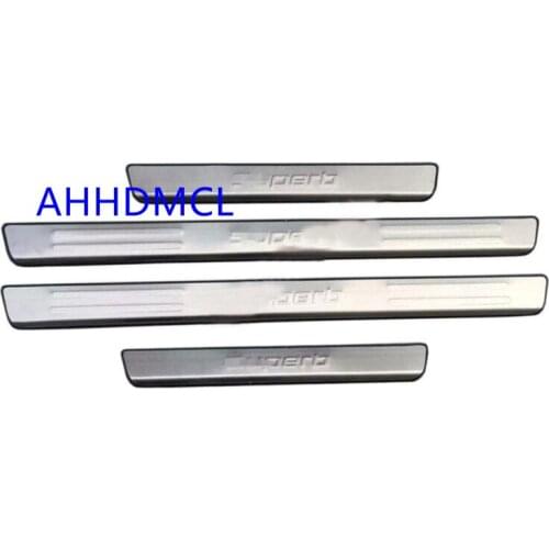 Car Welcome Pedal Threshold Strip Door Sill Strip For Skoda Superb 2008 2009 2010 2011 2012 2013