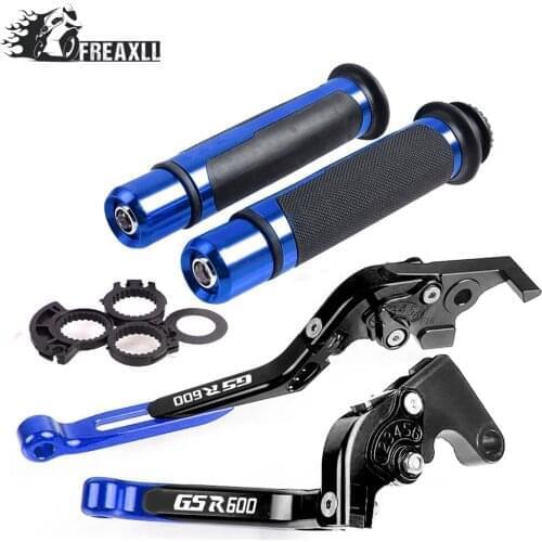 For Suzuki GSR600 GSR 600 2006-2011 2007 2008 2009 2010 Motorcycle CNC Brake Clutch Levers Handlebar Grip Handle Hand Grips Cap