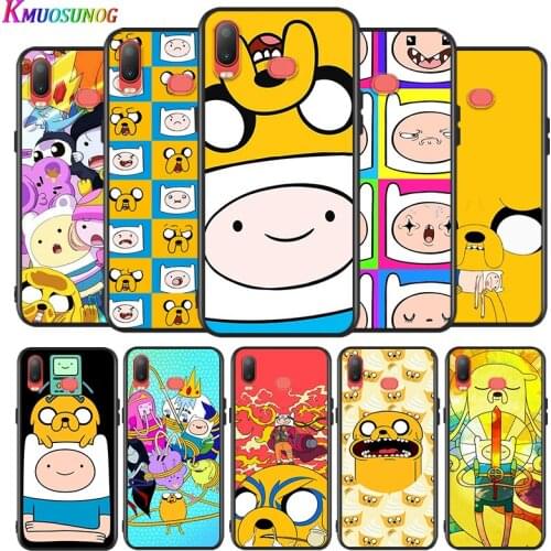 Adventure Time Cute for Samsung Galaxy A9 A8 Star A750 A7 A6 A5 A3 Plus 2018 2017 2016 Silicone Black Phone Case Soft Cover