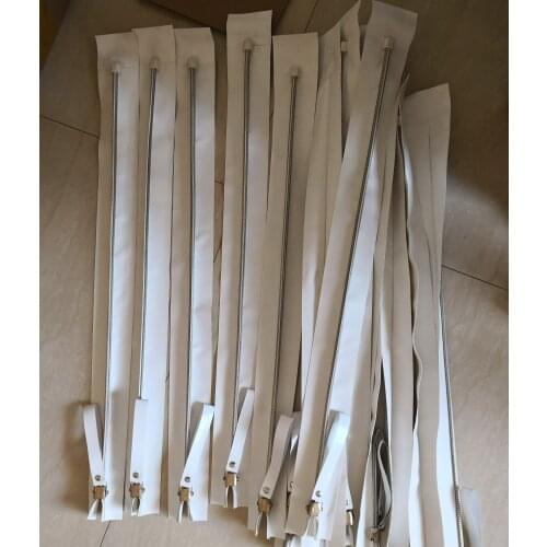 JQJ Waterproof Airtight Zipper for Chemical Protection suit-PVC Tape-One End 0pen