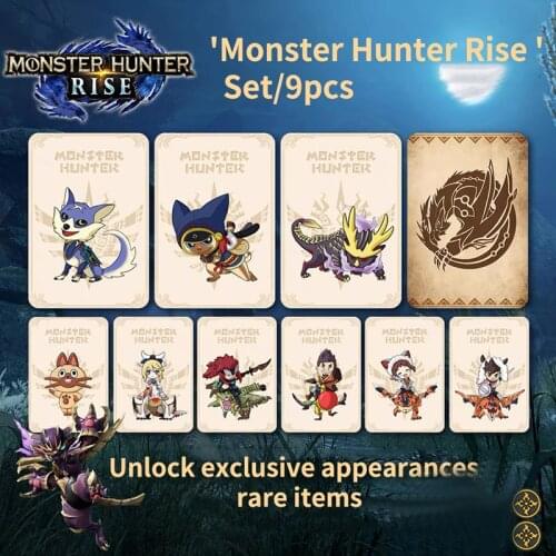 Monster Hunter Card For Nintendo-Switch Monster Hunter Rise Card Resent Tiger Dragon Ailu Cat NS Game Reward NFC Card