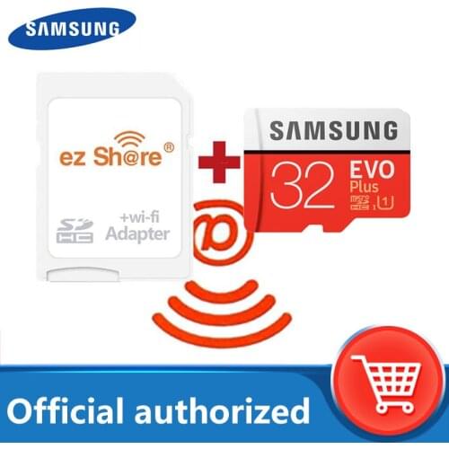 Wireless ez share wifi adapter+Samsung EVO plus Micro SD Card class10 microsd wifi wireless TF Card 32gb 64gb 128GB Memory Card