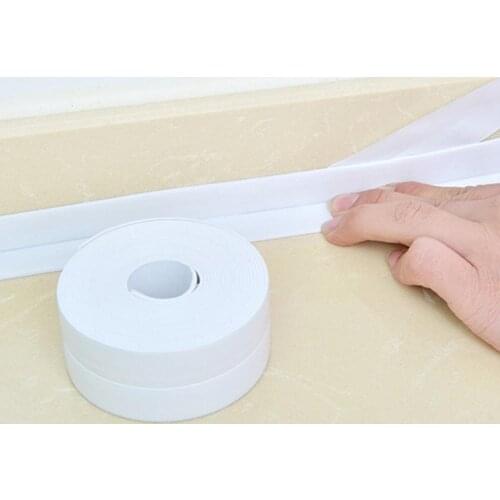 Hot 32*22mm Windows Bath Tape Sealing Strips Pvc Kitchen Waterproof Wall Sticker Self-adhesive Seam Toilet Corner Seal Strip