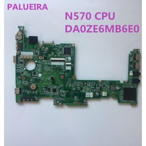 PALUBEIRA For Acer Aspire One D257 Series Laptop Motherboard Netbook ZE6 MBSG406003 MB.SG406.003 DA0ZE6MB6E0 N570 CPU Work Perfe