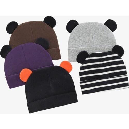 Cute Baby Hat Newborn Cotton Soft Elastic Baby Cap for Girls Boys Hats Newborn Photography Props Infant Accessories