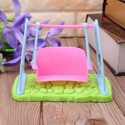 Cartoon Simulation Swing Balance Kids Girls Toy Dolls Accessories For Children Pretend Play Birthday Gift Game Y4QA