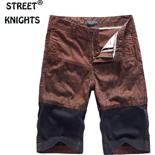 Mens 2021 Summer New Casual Fashion Style Leisure Soft Touch Shorts Men 97.5% Cotton Street Knee-Length Beach Shorts