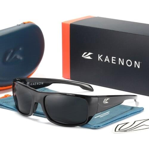 KAENON Casual Sport Sunglasses Men TR90 Material Glasses Polarized Mirror Coating Sunglass With Original Box