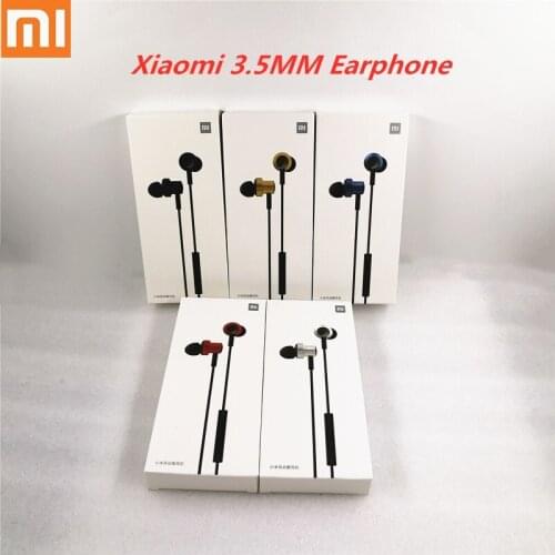 Newest Xiaomi Mi 3.5mm In-Ear Earphone Double Dynamic Headsets W/Mic for Mi 10T Pro 9 8 POCO X3 NFC M3 Redmi Note 10 8 9 Pro Max