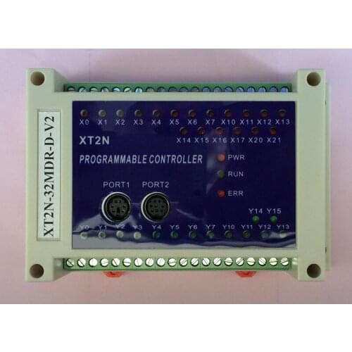 PLC FX2N supports on-line download monitoring touch screen text power off and hold RS232 RS485 interface