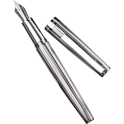 Hongdian Galaxy Metal Fountain Pen men adult office student calligraphy girl retro ink sac pen Writing Gift 1845 copper nib