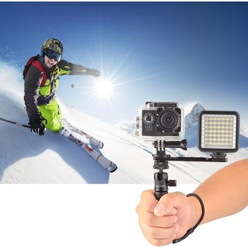 Camera Hand Grip Handheld Vlog Handle Stabilizer w 1/4'' Tripod Screw for GoPro 9 8 7 6 5 DJI OSMO Action for RX0 II Smartphone