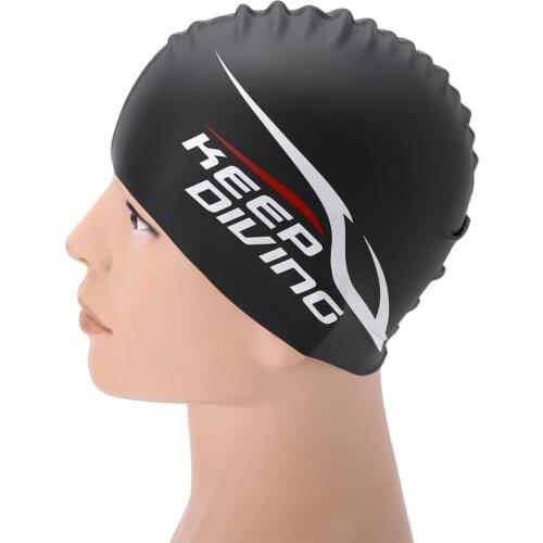 Adult Kid Waterproof Silicone Women Swimming Cap for Long Hair Ear Protect Swimwear Bathing Swim Hat Water Sports Pool Accessory