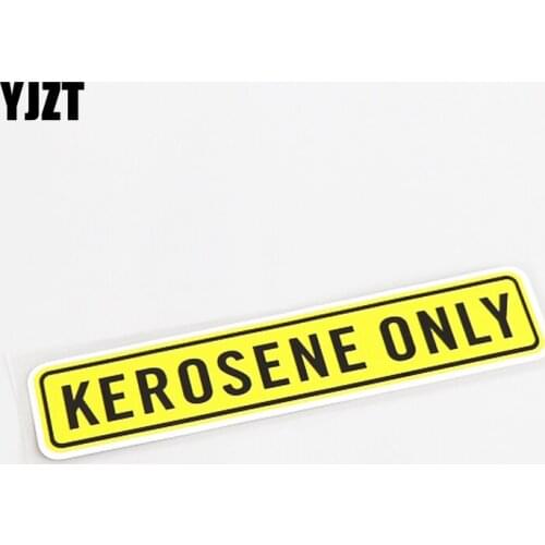 YJZT 16.5CM*3.3CM Fashion KEROSENE ONLY PVC Decoration Car Sticker Decals 13-0602