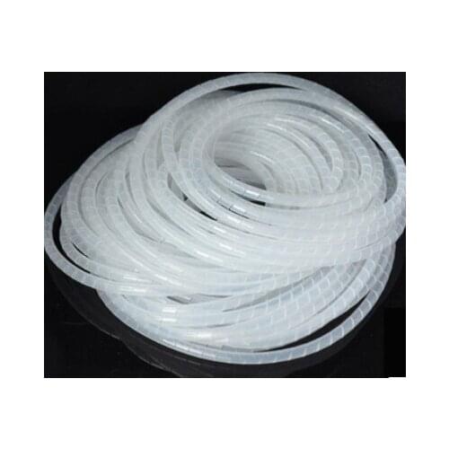 4mm 20m/roll Hose protection wire case hose pipe cable finishing line with fixed bundle of wire Transparent Protection Wire Wind