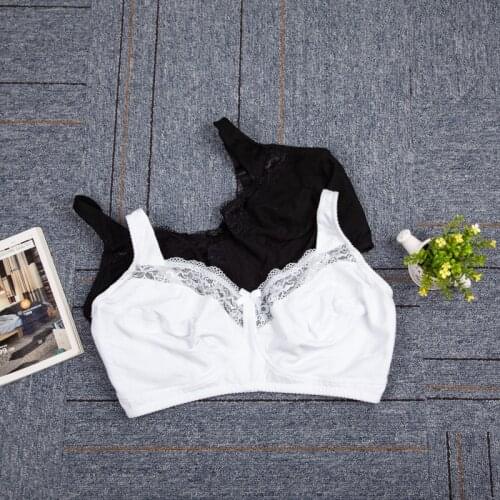 46 48 50 52 F G H J Plus Size Womens Soft Cup Bra Full Coverage Non-padded Underwear Lace Sheer Wireless Bra Lingerie for Woman