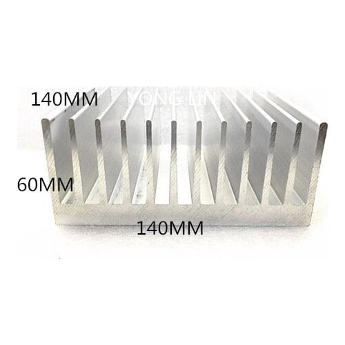 1pcs aluminum Heatsink 140*60-140mm/Chassis radiator/Industrial radiators/High power heatsink