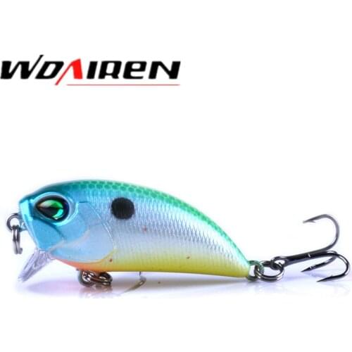 1Pcs Crank Fishing Lure 50mm 8g Topwater Minnow Wobblers Lures Artificial Hard Bait Crankbait isca peche Fishing tackle WD-047
