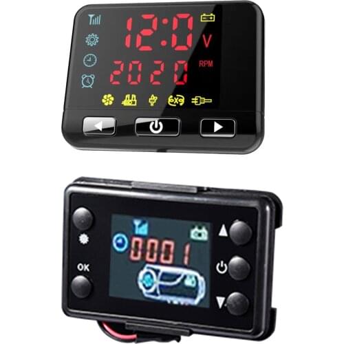12/24V Car Heater Remote Control LCD Dispaly Monitor Switch Controller For Car Diesel Air Heater