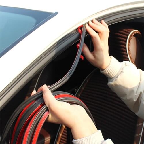 Car Door Rubber Seal Strips Auto Double Layer Sealing Stickers Door Trunk Sound Insulation Weatherstrip Automobiles Accessories