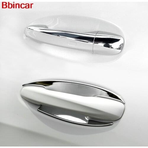 Bbincar ABS Chrome Exterior Door Handle Bowl Frame Sticker Accessories Moulding Trim For Benz GLC X205 2016 2017
