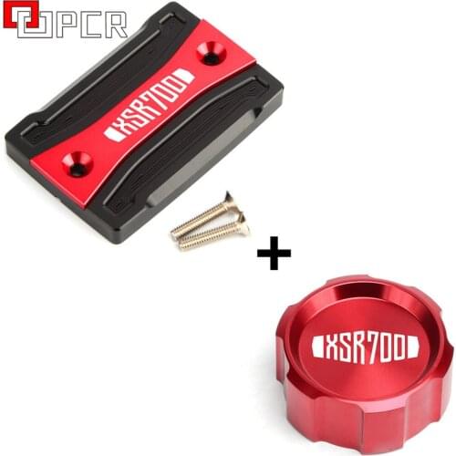 Free Shipping For YAMAHA XSR700 XSR xsr 700 2016 2017 2018 2019 Motorcycle Front & Rear Brake Fluid Cylinder Reservoir Cover Cap