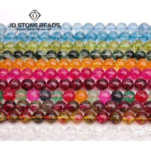 12 Colors Popcorn Crystals Beads DIY Hand made Accessories 6 8 10 12mm Gemstone Beads Hand Made Bracelet For Jewelry Making