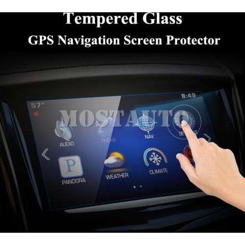 For Cadillac Escalade Tempered Glass GPS Navigation Screen Protector 2015-2019 1pcs Car Accessories Interior Car Decor Car Trim