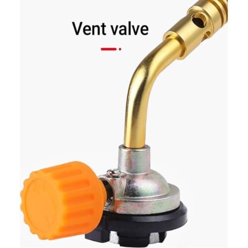 Single-Tube Flamethrower Gas Torch Manual Ignition Welding Gas Blow Torch Adjustable Flame Control Weed Burner for BBQ