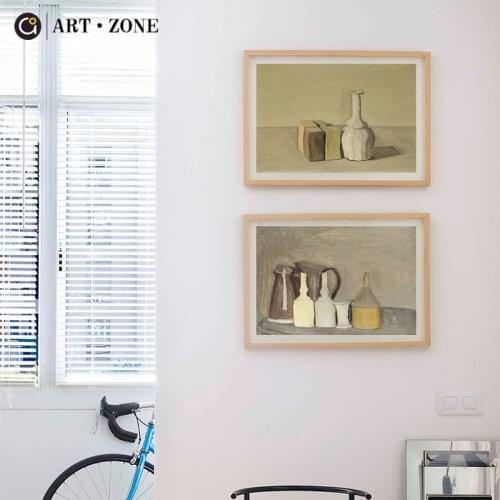 Giorgio Morandi Still Life Oil Painting posters prints canvas wall art for living room decor for bedroom aesthetic Artwork