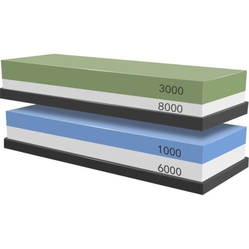 2Pcs/Set Sharpening Stone Knife Sharpener Grit 240-8000# Whetstone Kitchen Professional Double sided Grindstone Apex egde