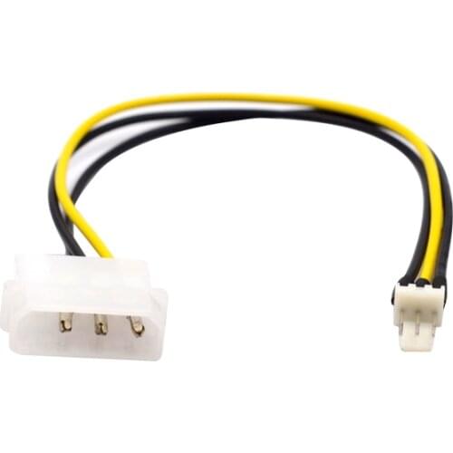 Water Cooler Computer Circulation Pump Large 4p To Small 3p Power Cord Connector Accessories Connection Chassis