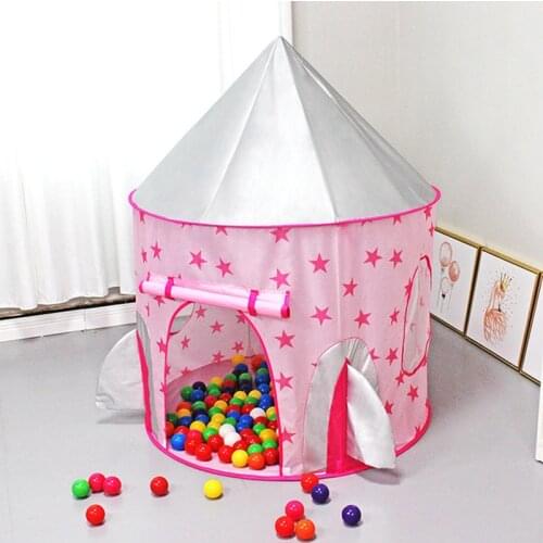 Childrens Tent Foldable Tipi For Kids Baby Play House Wigwam Princess Castle Teepee Kids Hang Flag Tent Childrens Room Toy