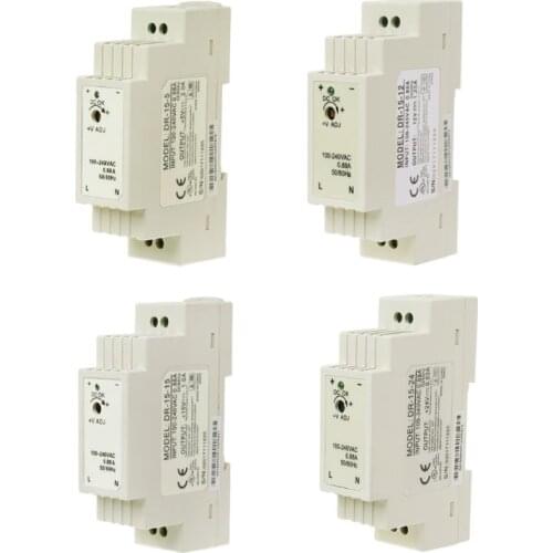 Industrial DIN Rail Switching Power Supply Input AC 100-240V Output 5V 12V 24V