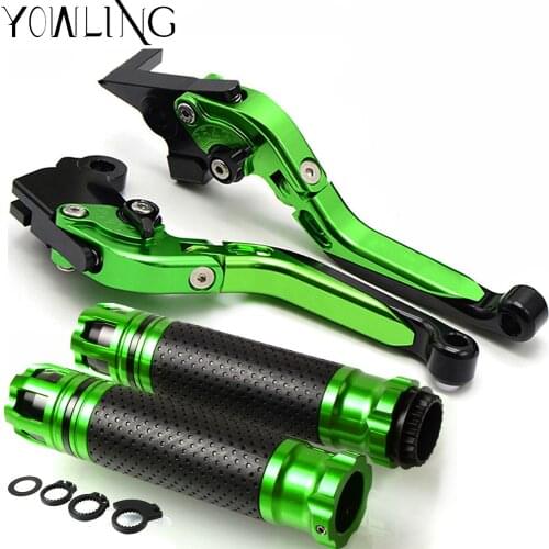 Motorcycle Adjustable Brake Clutch Levers Handlebar Hand Grips For Kawasaki ZX7R ZX-7R ZX7RR 1989-2003 1996 1997 1998 1999 2000