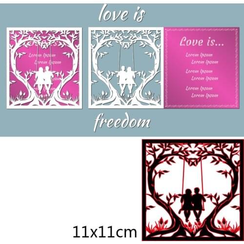 Cutting Metal Dies Couple in Love for 2020 New Stencils DIY Scrapbooking Paper Cards Craft Making New Craft Decoration 110*110m