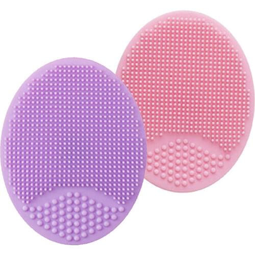 1/2Pcs Silicone Facial Cleansing Brush Wash Sponge Massage Pore Blackhead Removing Exfoliating Scrub Makeup Facial Cleaning Tool