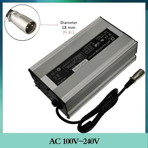 67.2V 10A Charger 60V 16S Lithium Li-ion Battery Smart Charger 3-Pin XLR Connector