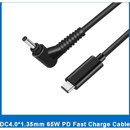 65W USB Type-C to 4.0*1.35mm DC Jack Laptop Charging Cable Converter For ASUS Zenbook UX21A UX31A UX32A UX32V Power Supply PD