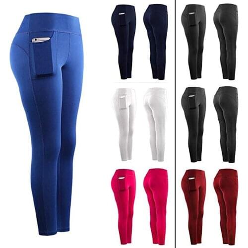 New Push Up Women Workout Out Pocket Leggings Fitness Sports Running Legins Athletic Pants