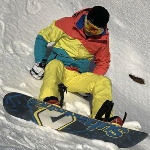 Winter Ski Suit Mountaineering Clothing Men Warm Ski Snowboard Trousers Waterproof Outdoor Snowboarding