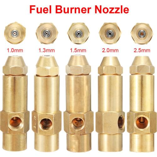 1PC Heavy Oil Waste Oil Alcohol-based Fuel Burner Nozzle Siphon Air Atomizing Nozzles 1mm 1.3mm 1.5mm 2mm 2.5mm