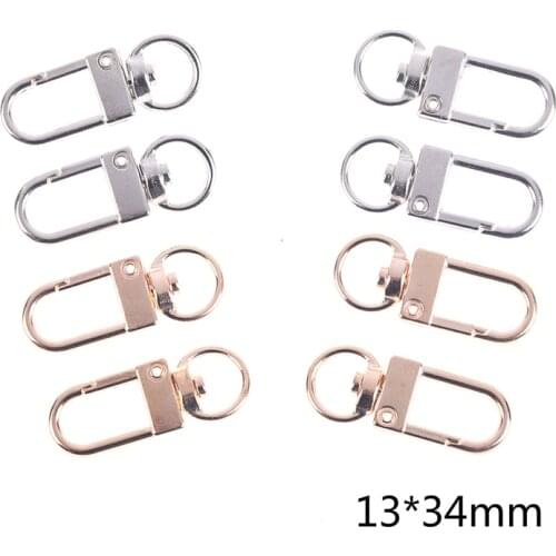 10pc/lot Snap Lobster Clasp Hooks Gold Silver Plated DIY Jewelry Making Findings For Keychain Neckalce Bracelet Supplie Bag Part