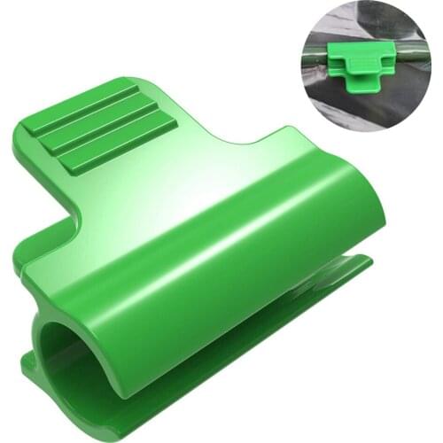 10Pcs Garden 11mm Pipe Clamps For Outer Diameter Plant Stakes Greenhouse Shed Film Row Cover Shading Netting Tunnel Hoop Clips