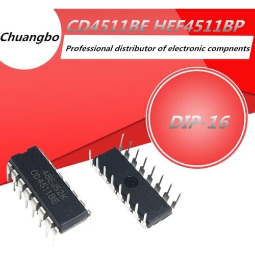 10pcs Spot goods CD4511 DIP CD4511BE HEF4511BP DIP16 New chip IC