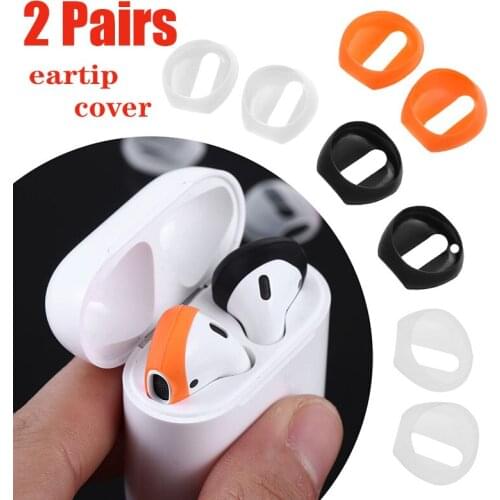 SAKZNR 2pcs Silicone Earphone Case Cover For Airpods Pro Soft Ultra Thin Earphone Tips Anti Slip Earbud For Apple AirPods Pro