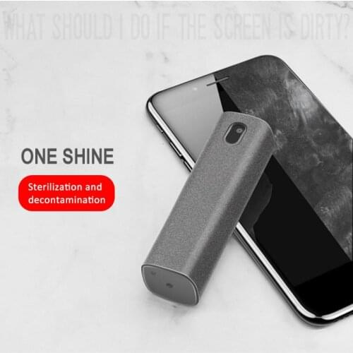 2 In 1 Phone Screen Cleaner Spray Computer Screen Dust Removal Tools Microfiber Cloth Set Cleaning Artifact Glass Cleaner