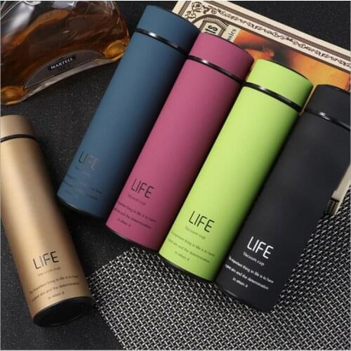 350ML 500ML Thermos Double Wall Stainless Steel Vacuum Flasks Thermos Cup Coffee Tea Milk Travel Mug Thermo Bottle Thermocup